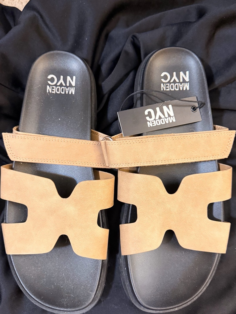 Women’s Tan Slide Sandals
